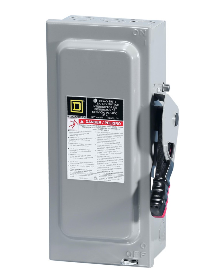 HU361N Heavy Duty Non-Fusible Safety Switch w/Neutral
