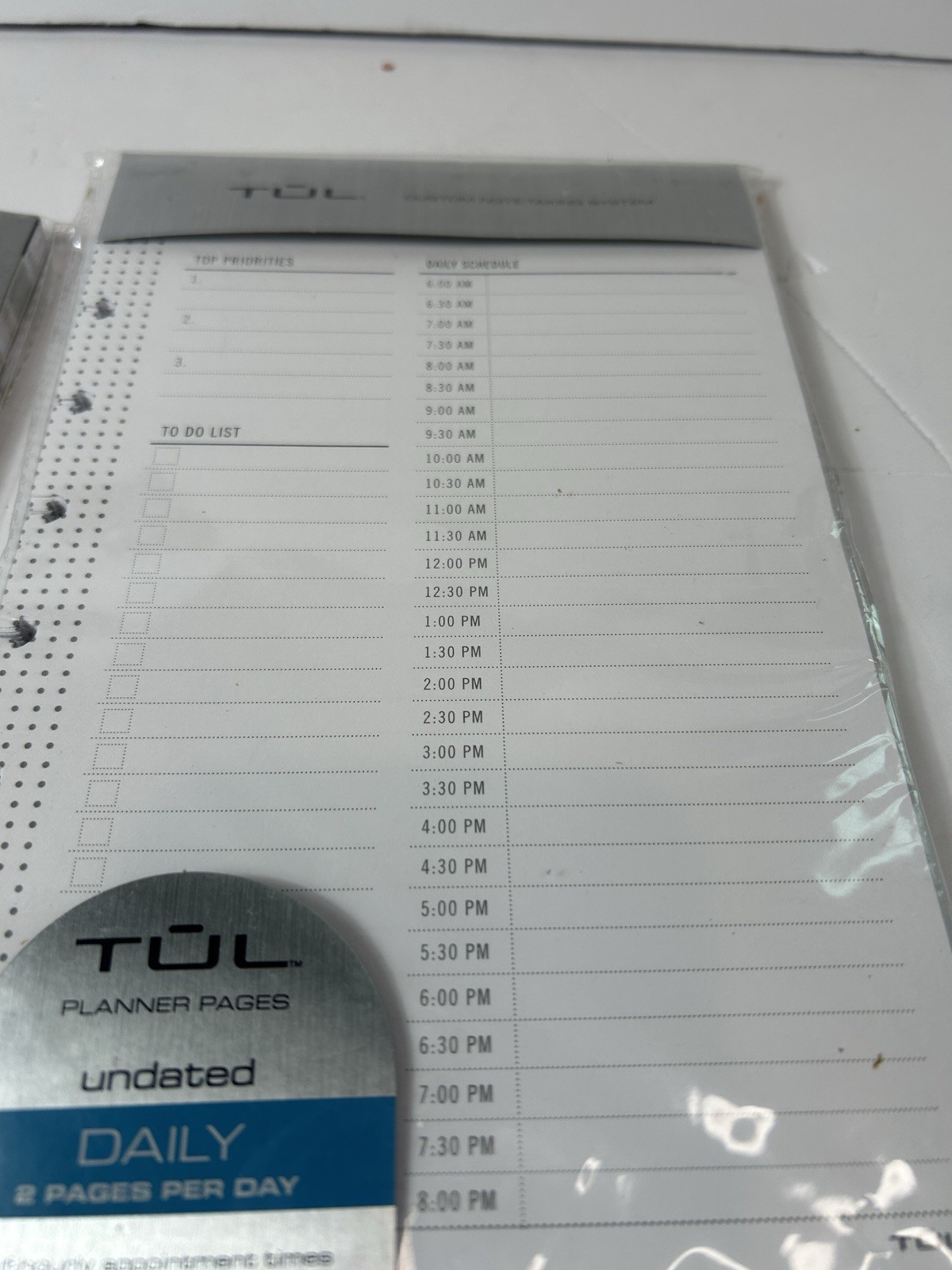 TUL Discbound Undated Daily Refill Pages New Floral and Partial 5 1/2 X 8 1/2″