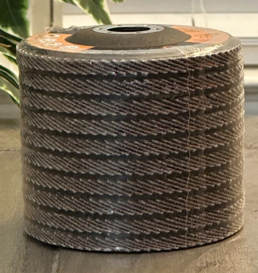 Aluminum Oxide Flap Disc T27 40 Grit Max RPM 13,300 4 1/2″ 7/8″ Arbor Set of 10