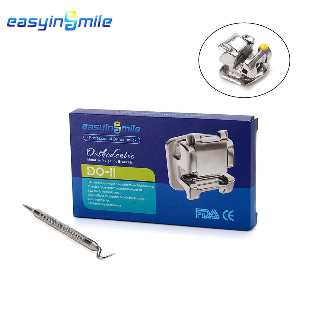 20XOrthodontic Self-ligating Brackets Dental Metal Braces ROTH/MBT 022 3/345Hook