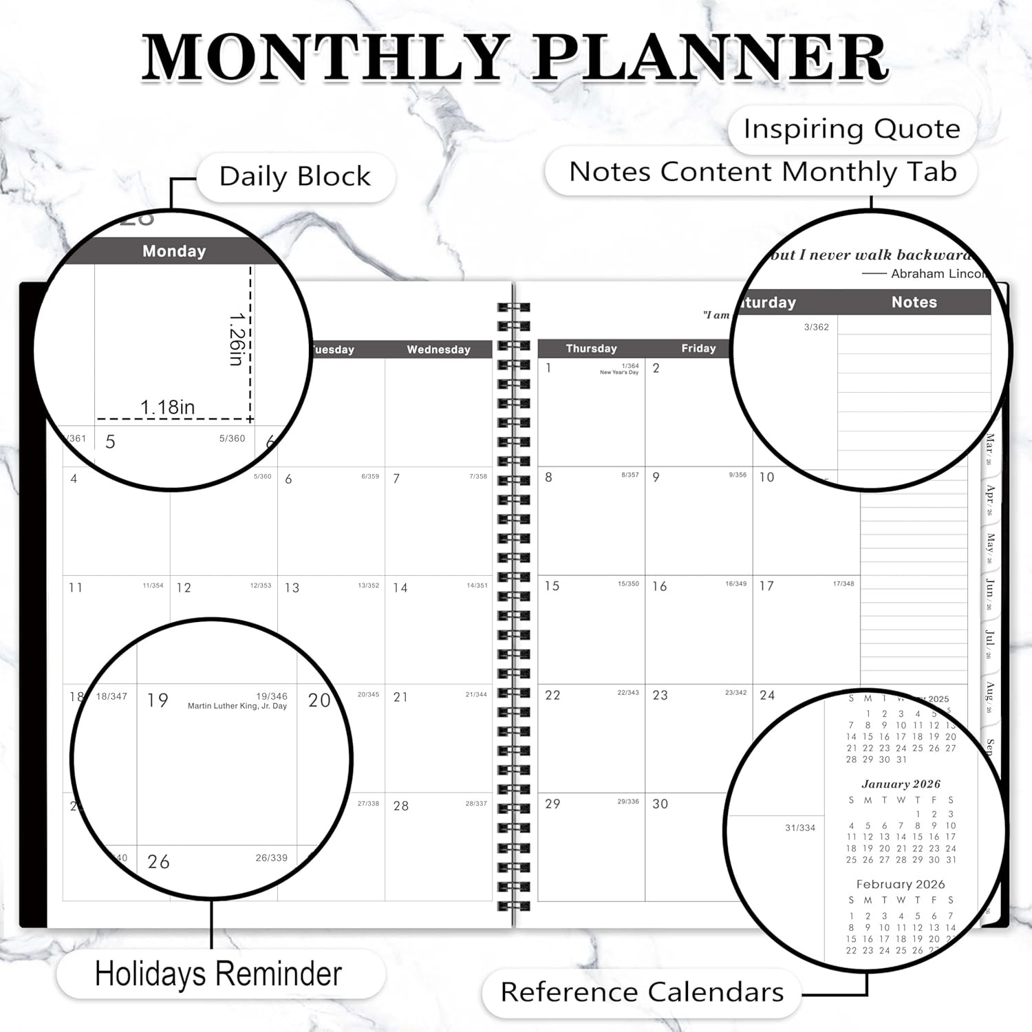 2026-2027 Monthly Planner – Monthly Planner from January 2026 to December 2027,