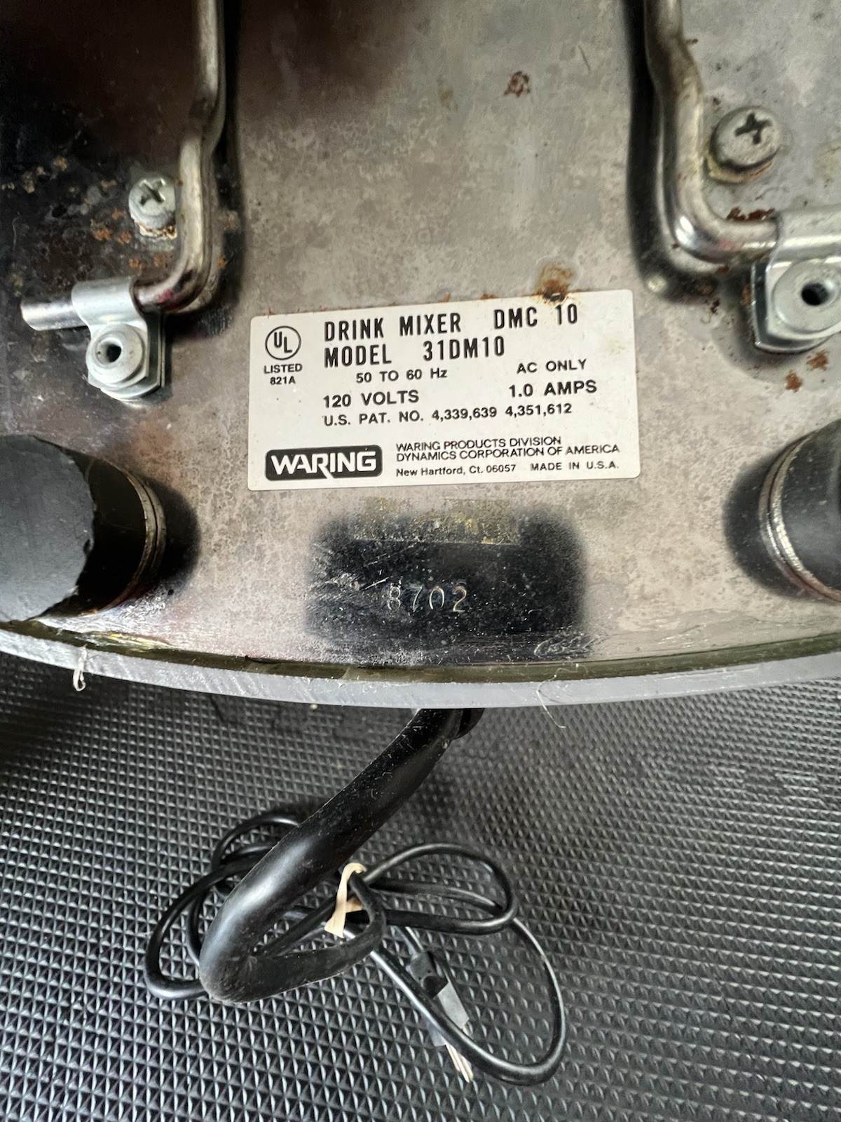 Waring Commercial Shake Drink Mixer Model DMC-10 / 310M10