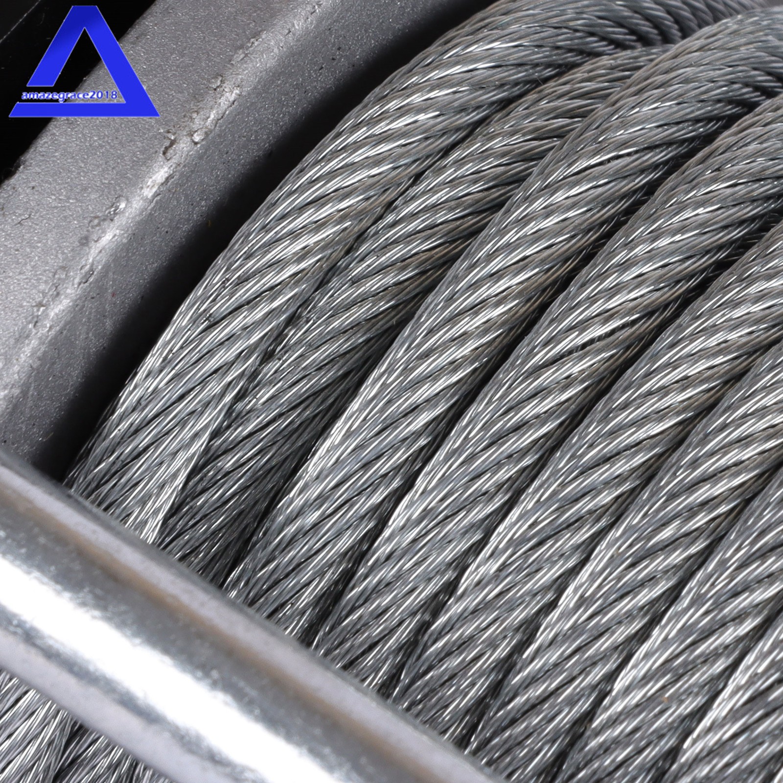 12VDC 3000LBS 1.3HP Electric Winch 32ft Synthetic Rope 2.5m Wired Remote IP55