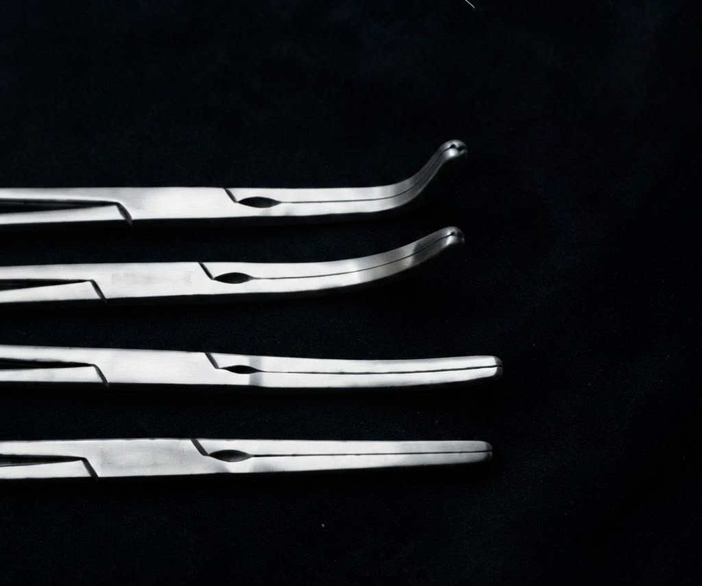 Set of 4 Zeppelin Z Hysterectomy Clamps TC OB/GYN Gynecology Surgical Forceps