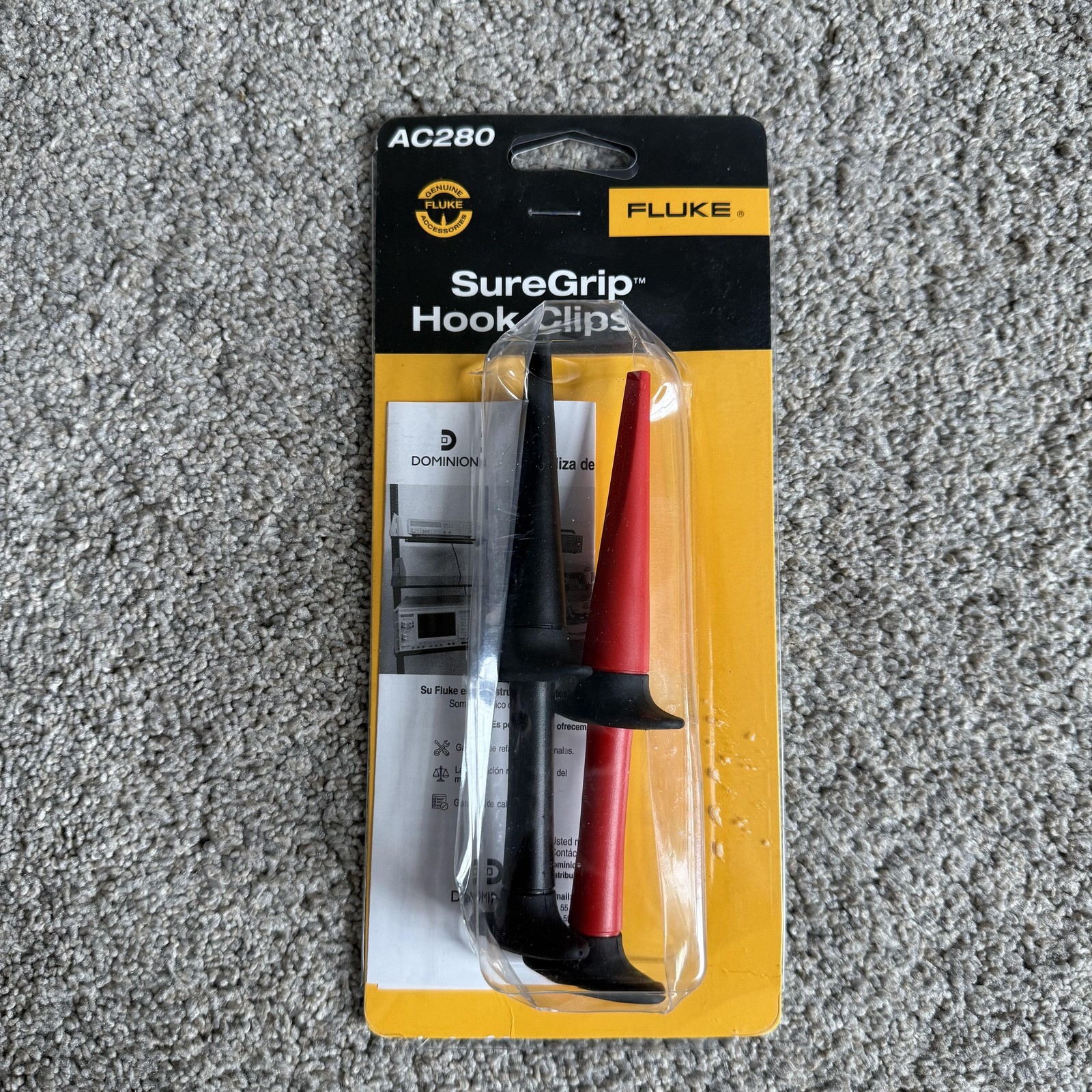 Fluke TPAK Meter Hanging Kit AC280 Hook Clips Tool Roll Tester Black Bundle