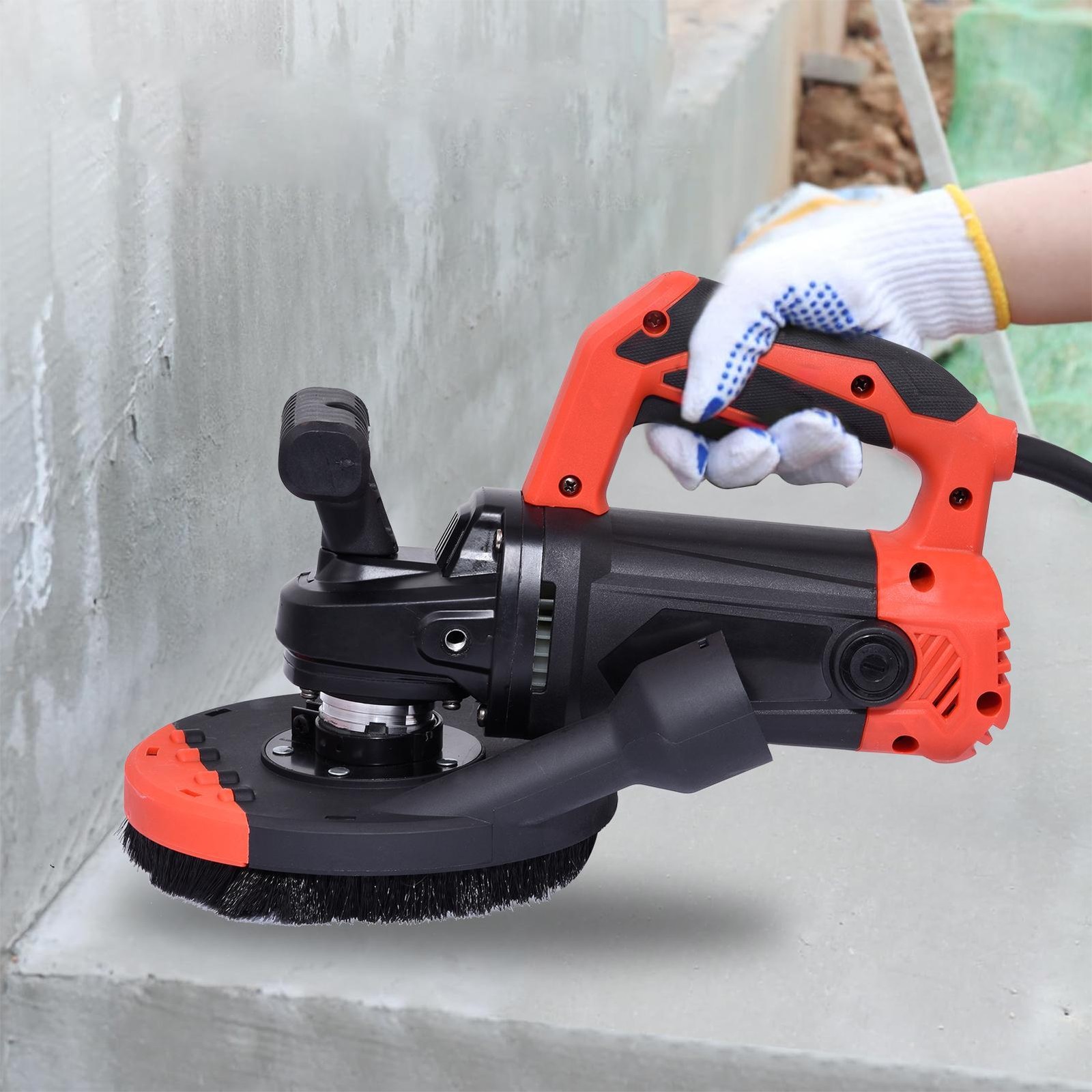 1800W Concrete Surface Grinder, Angle Grinder Kit Floor Grinder