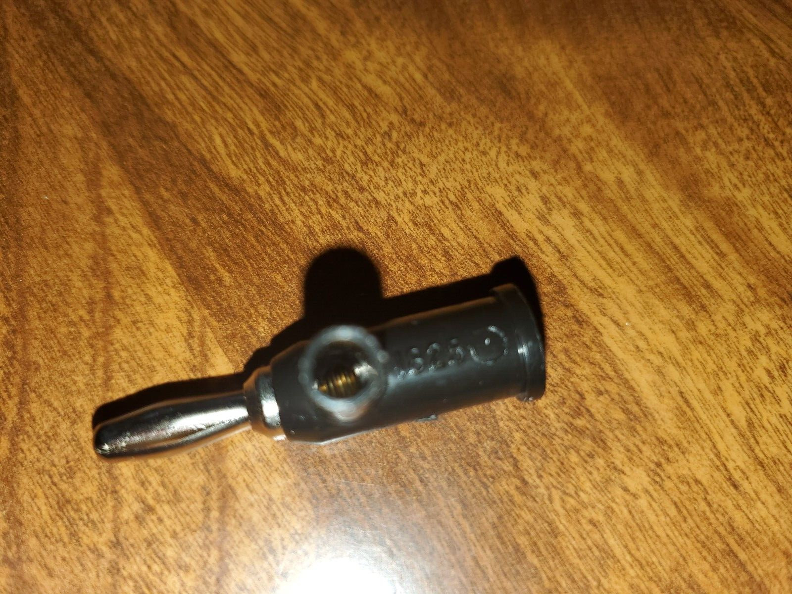 1 Pomona 1825-0 BLACK Solderless Stackable Banana Plug with Safety Shield, 15A