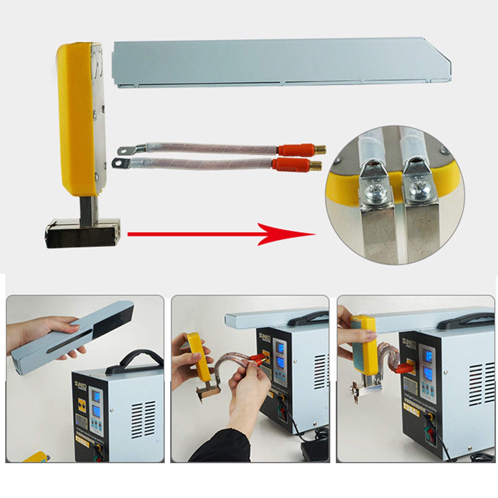 738AL Welding Machine Electric Pulse Spot Welder Battery Handheld Soldering Kit