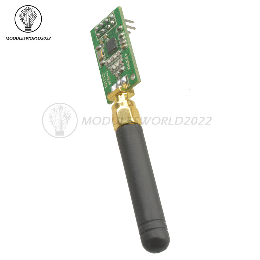 1/2/5/10PCS CC1101 Wireless Transceiver 433MHz + SMA Antenna Wireless Module