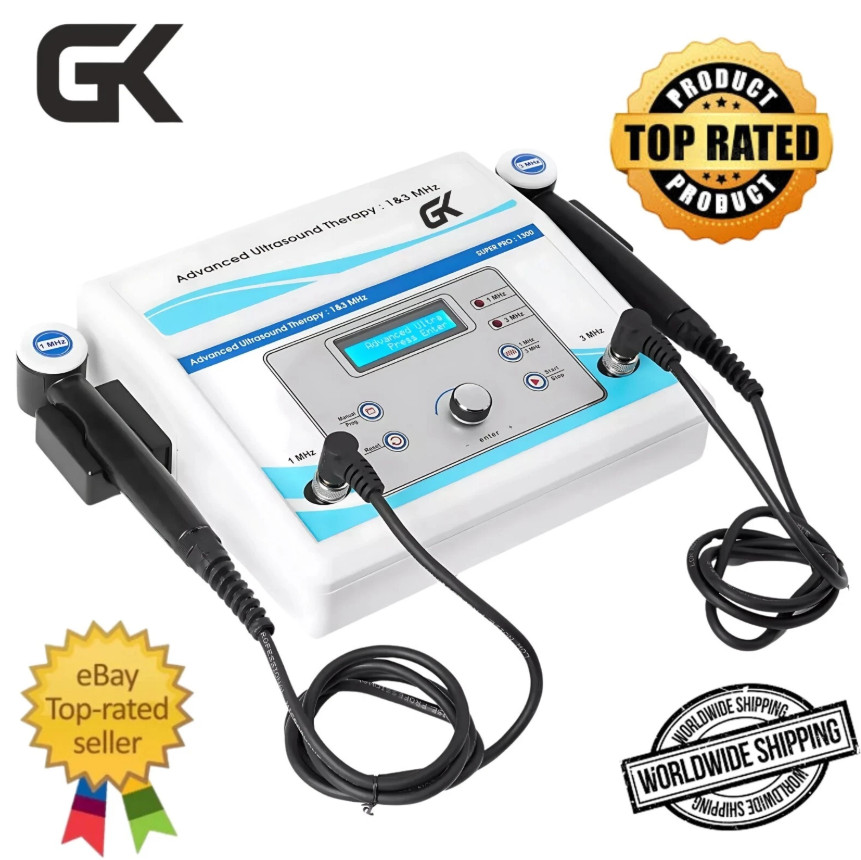 1 MHz & 3 MHz Ultrasound Therapy Machine For Pain Relief & Therapeutic Massage