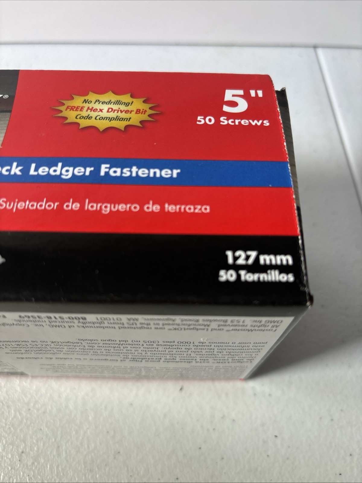 FastenMaster FMLL005-50 LedgerLOK Ledger Board Fastener, 5 Inches, 50-Count