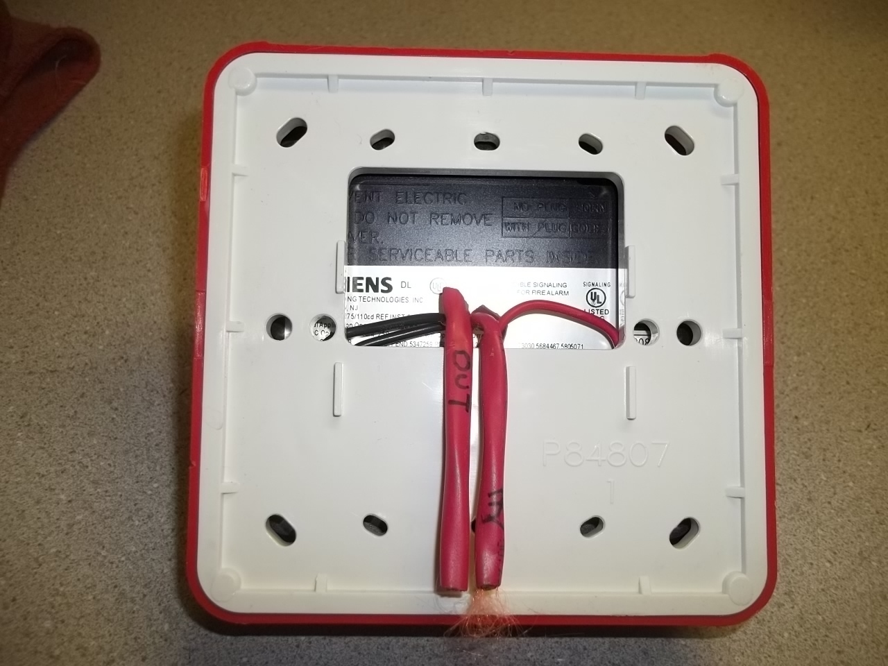 Siemens Fire Strobe Visual Siren Audible Signaling Fire Alarm Appliance