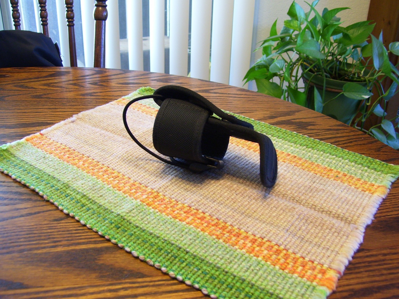 Bianchi AccuMold Black Ballistic Nylon Universal Handheld Radio Holder Holster