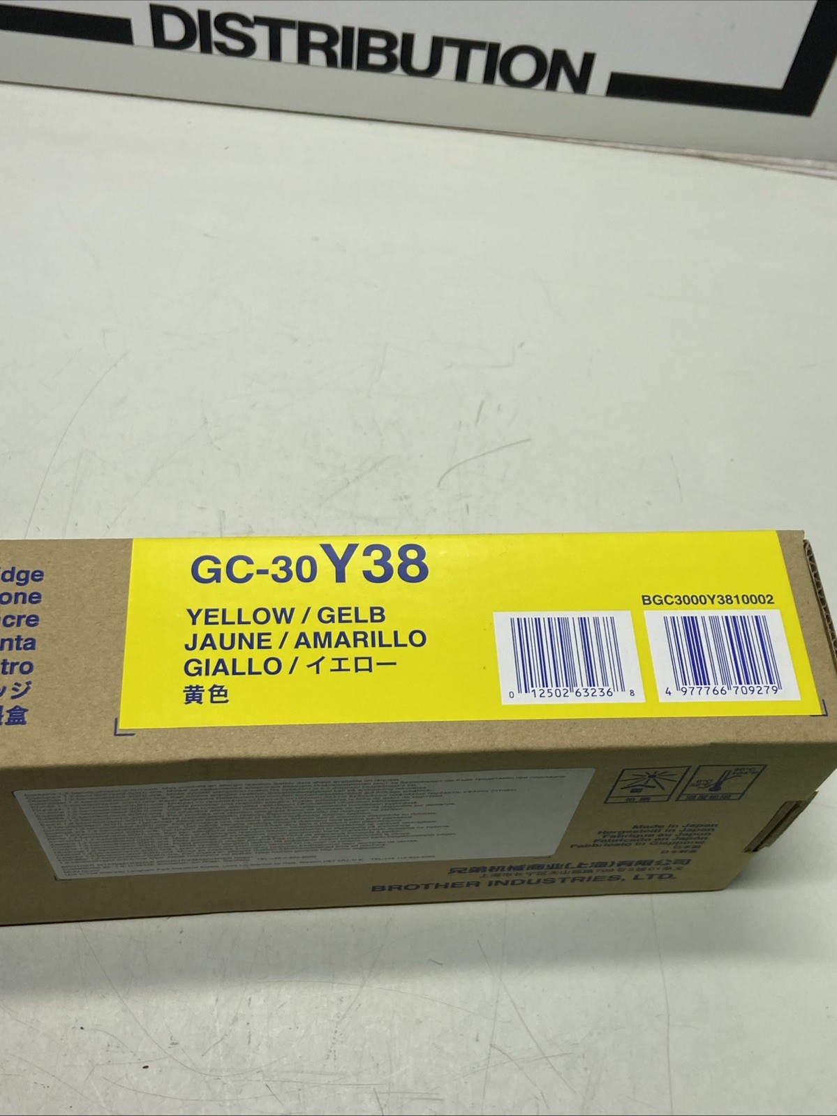 Genuine Brother GT-3 Series 380ml Y38 GC-30 Textile Ink Cartridges