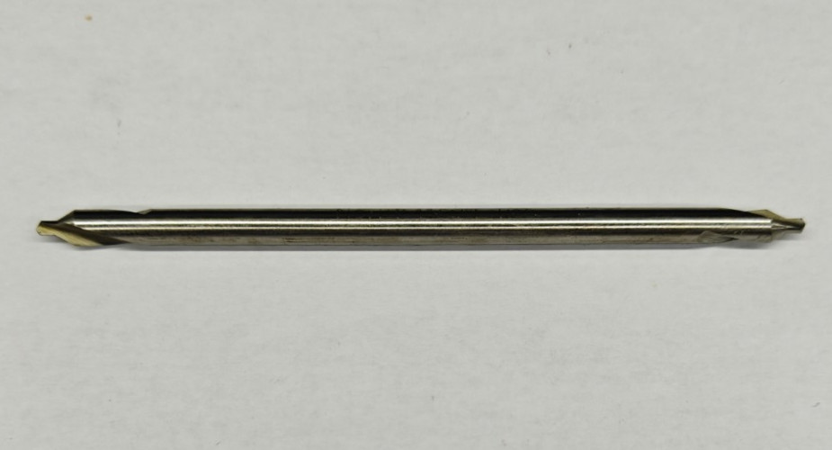 #2 Combined Drill and Countersink 4″ Long HSS – Center Drill