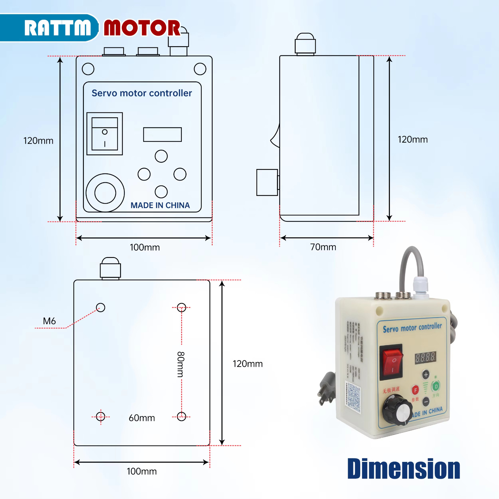 550W/750W/1100W/1.5KW/2.2KW AC Servo Motor Driver Speed Control Kit 1.85-6.85Nm