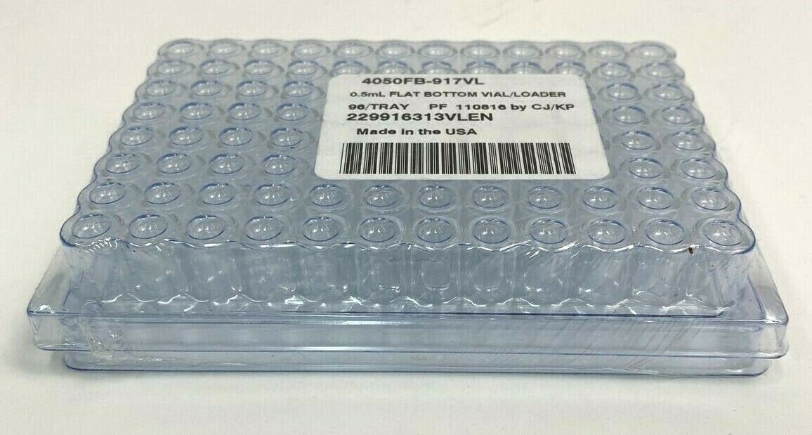 Biotech Glass Vial 0.5 ml Flat Bottom Total of 288 Vials