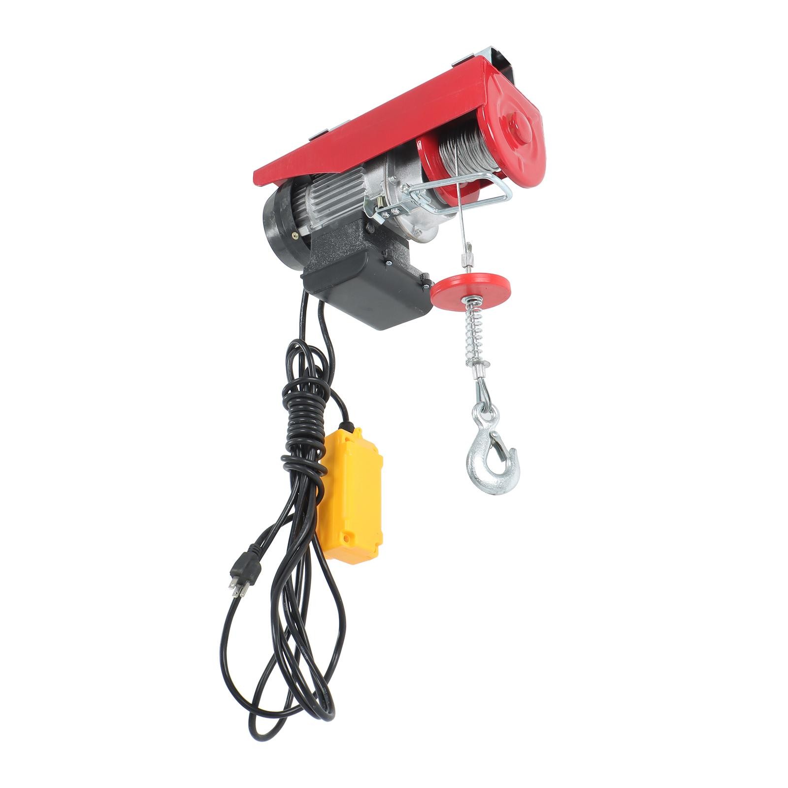 440lbs/ 200kg Electric Hoist with 14 FT Wired Remote Control 110V 510W Motor