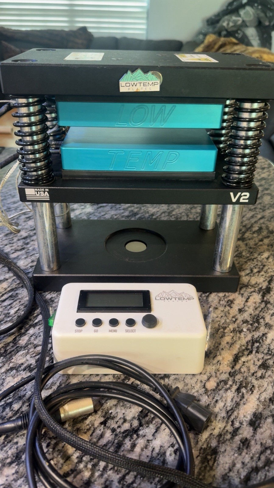 Lowtemp Hydraulic Heat Press 4”x7” Plates BVA P-1000 Pump Low Temp Extract