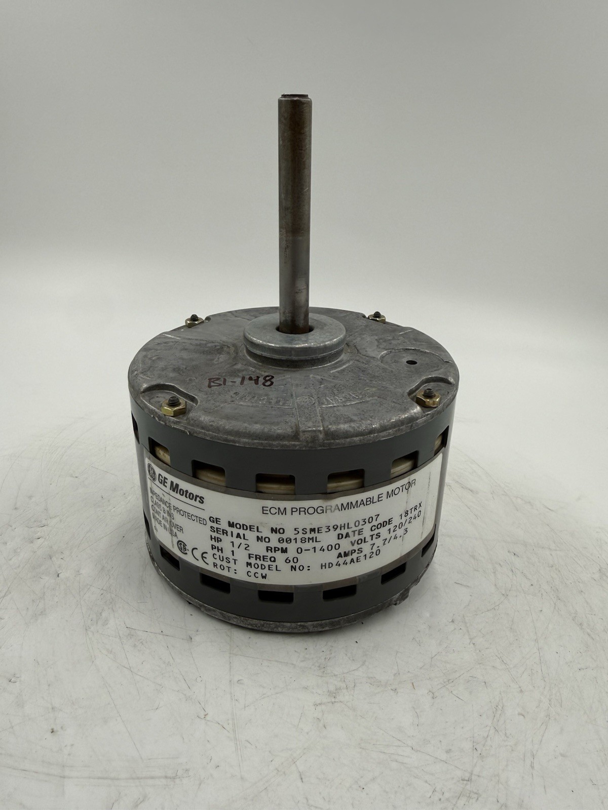 GE ECM Motor 5SME39HL0307 MOTOR ONLY NO ECM #B1-148