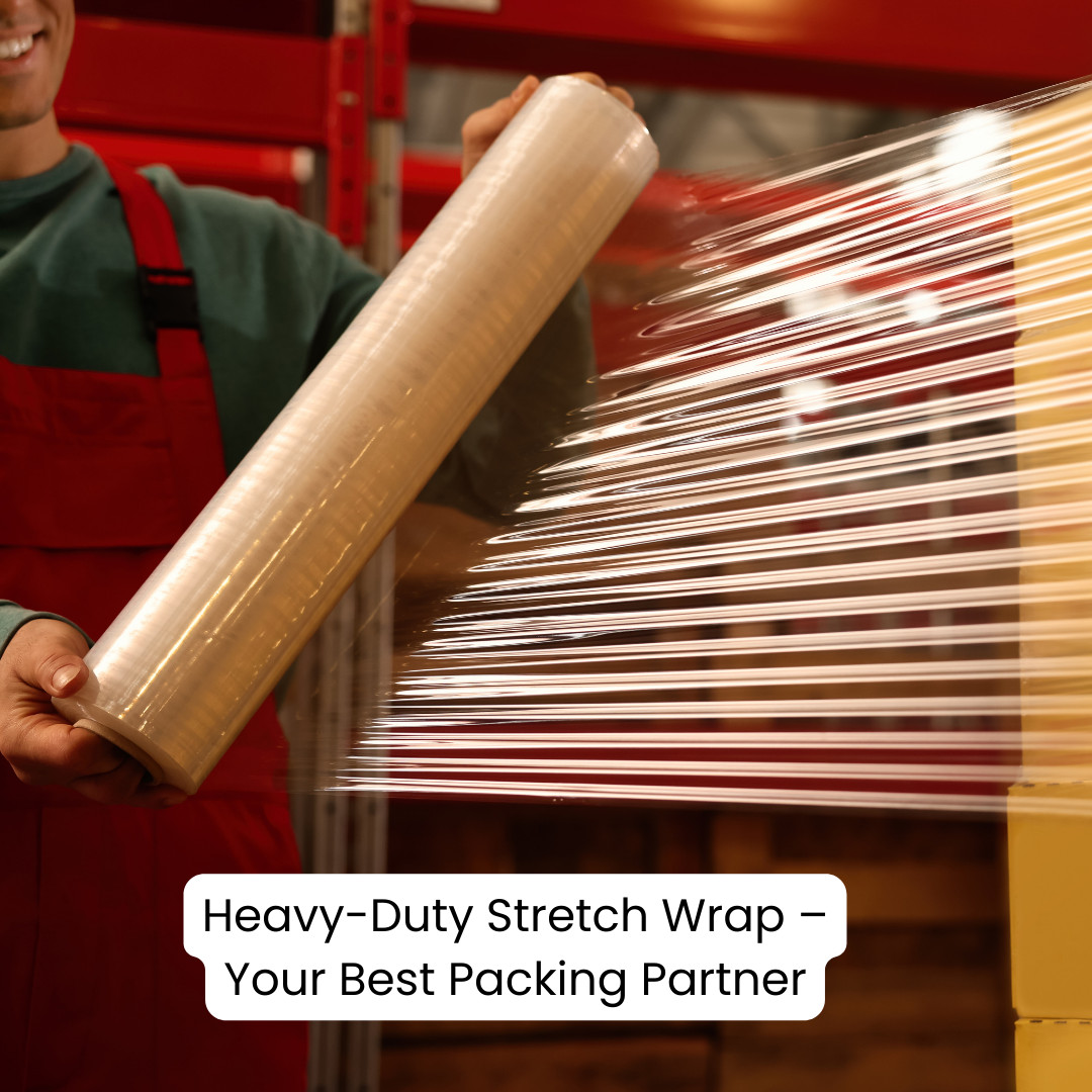 18″ 20 Micron 80 Gauge Pallet Wrap Stretch Film – Hand Shrink Wrap, 6 Rolls