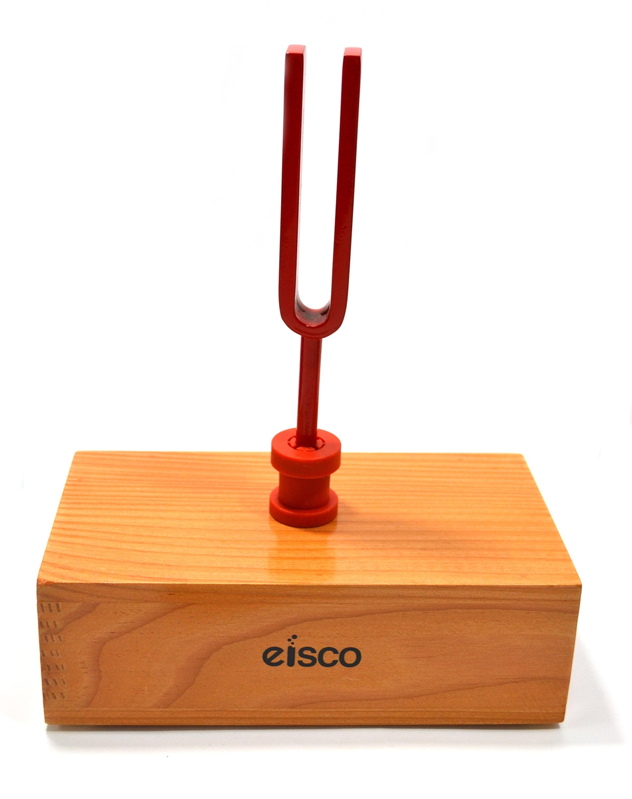 Eisco Labs Pair Of Resonant Tune-able Tuning Forks Mounted On Pine Box