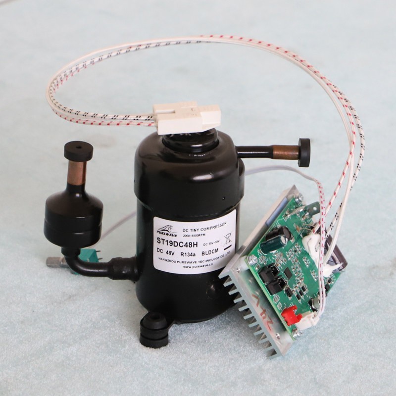 ST19DC Compact Refrigeration Compressor DC 12V 24V 48V Miniature Compressor