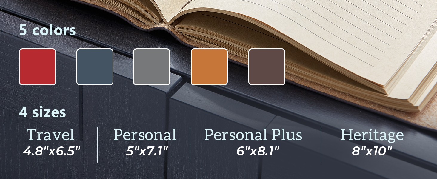 Leather Journal Notebook – Genuine Leather Journals for Writing 8×10 Inches,