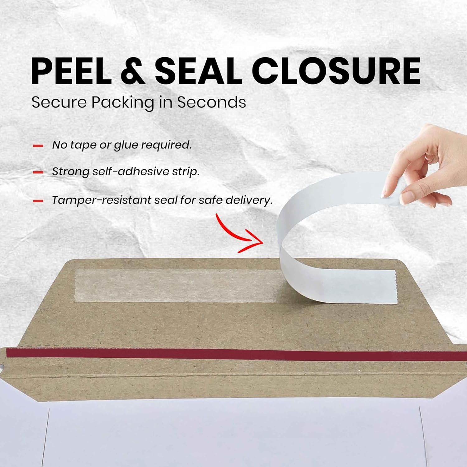 Pack Of 150, Rigid Mailers 6.5×4.5 Self Seal Photo 6.5 X 4.5 Inches, White