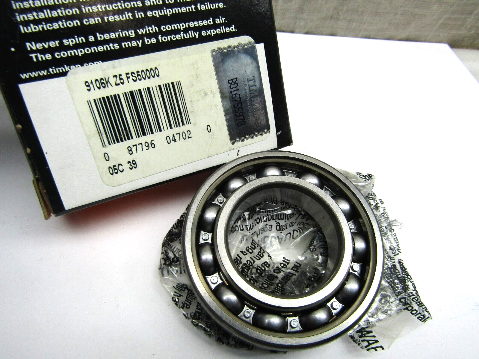 Timken 9106K 30mm X 55mm X 13mm Open Bearing