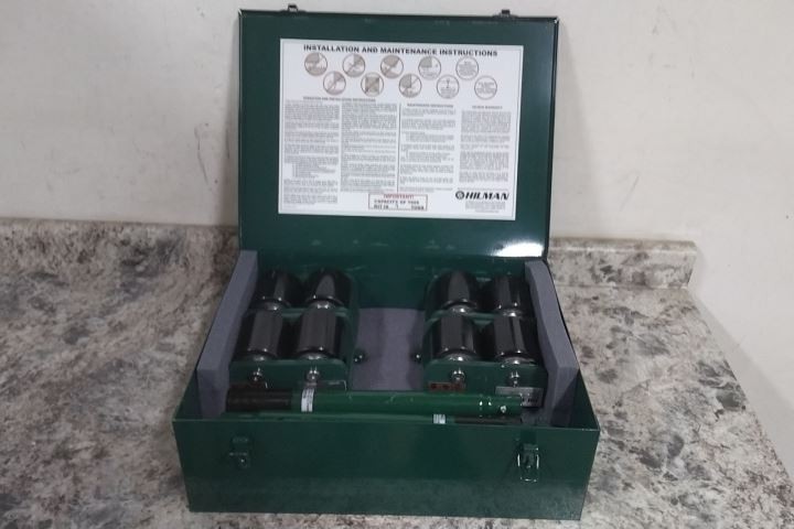 Hilman Rollers KBSP-4P 4 Ton Load Capacity 2-7/8 In Roller Dia Bull Dolly Kit