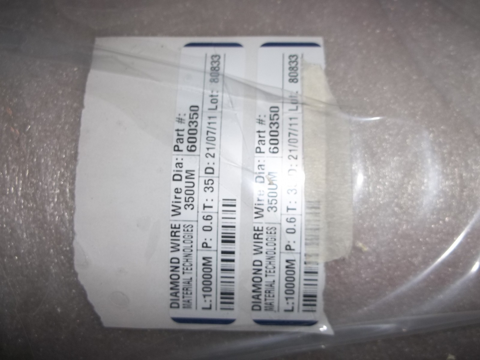 ASAHI DIAMOND FIXED ABRASIVE WIRE 600350 10,000M 350um MB80 p 0.6 t 35 (9)