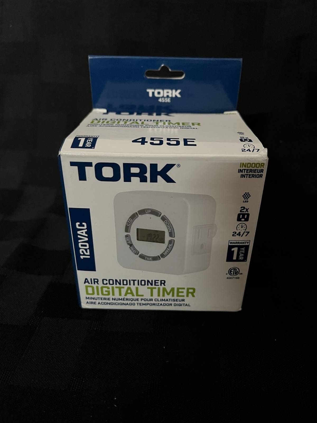 Tork 455E Air Conditioner Digital Timer Switch Heavy Duty AC Sealed New