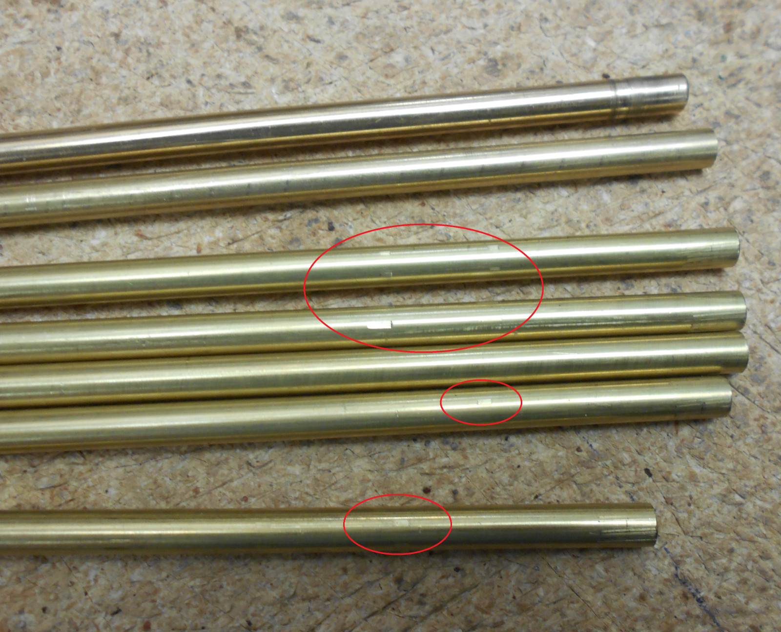 (7) pieces 360 SOLID BRASS round stock 1/4″ (0.25) 11″ RND rod – CUTOFFS