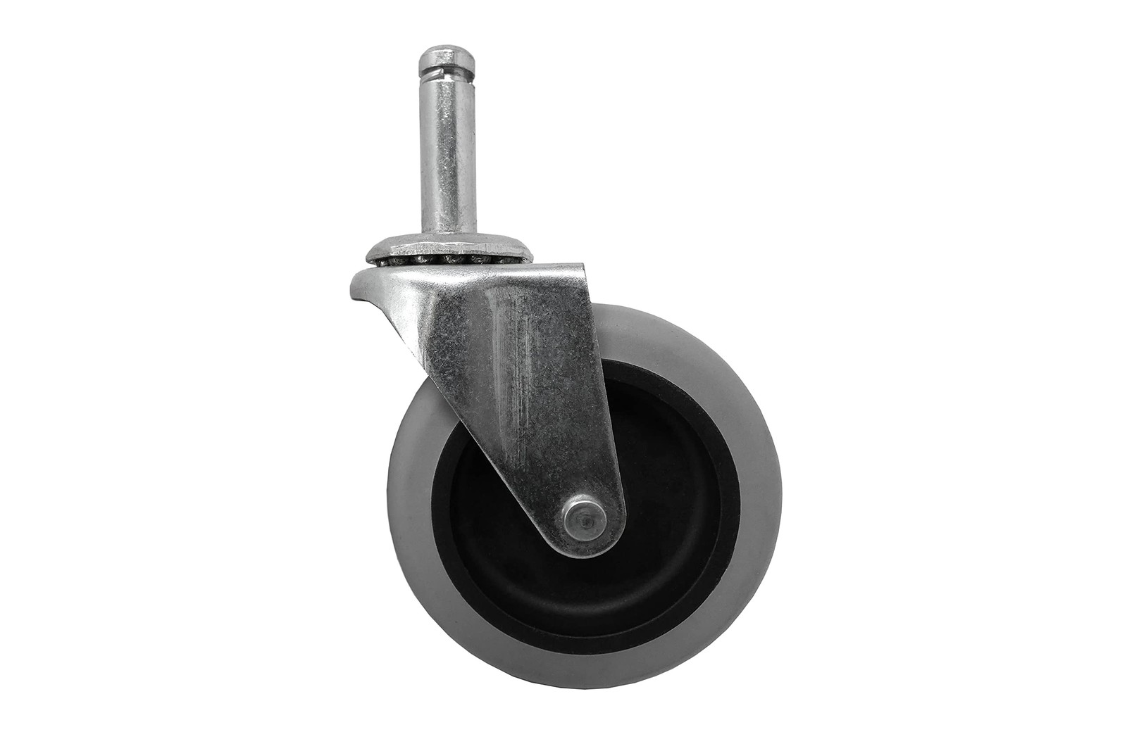 Shepherd Hardware 9807 3-Inch Swivel Stem Caster, Rubber Wheel, 3-Inch, Grey