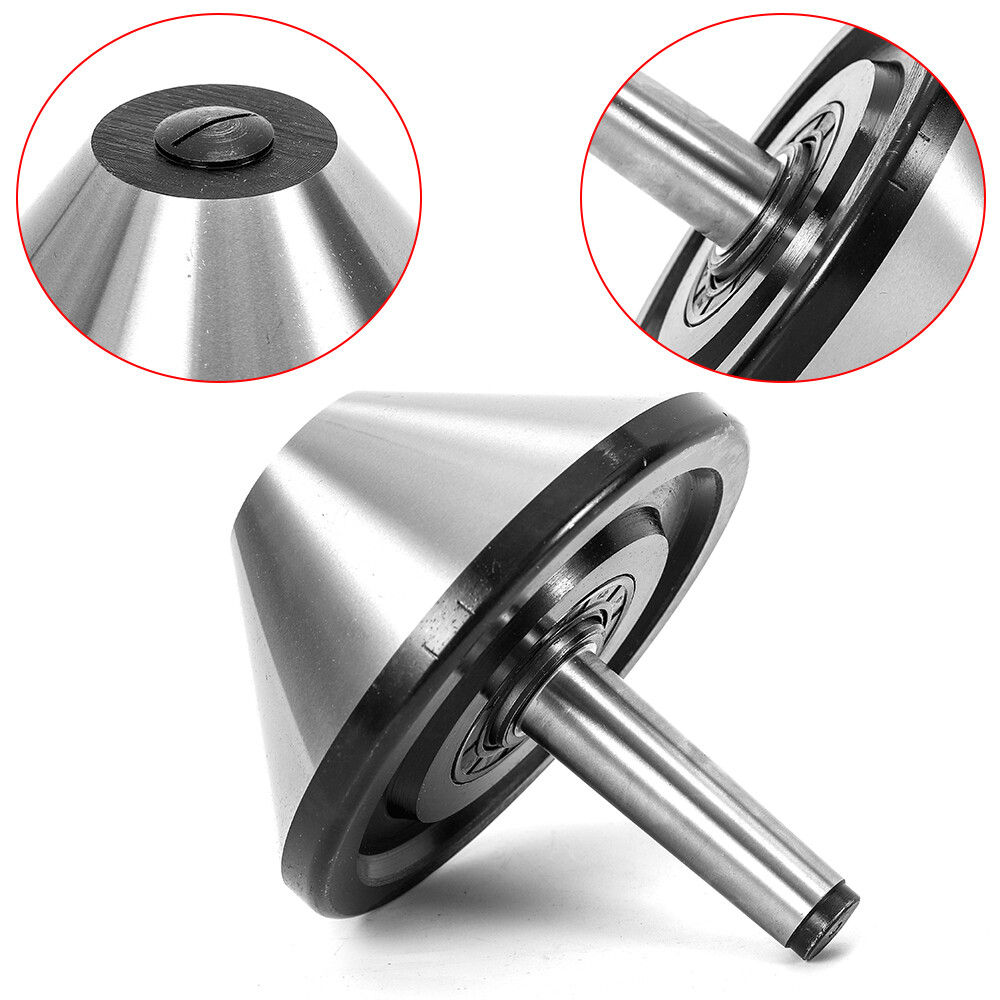 6in MT3 Bull Nose Live Center Morse Taper #3 150mm (5-29/32) 75° Triple Bearing