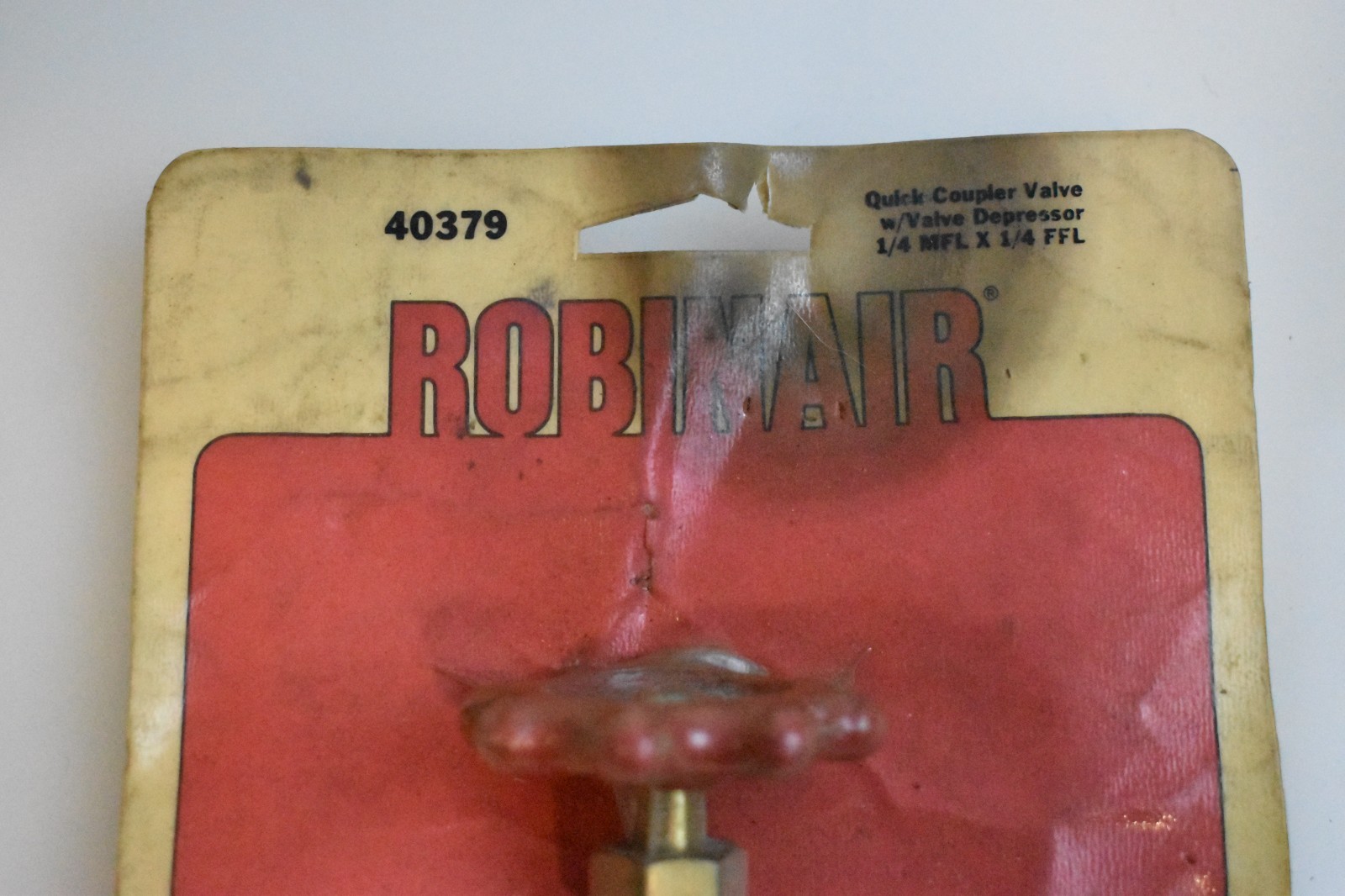 Robinair 40379 Quick Coupler Valve with Depressor 1/4 MFL x 1/4 FFL NOS