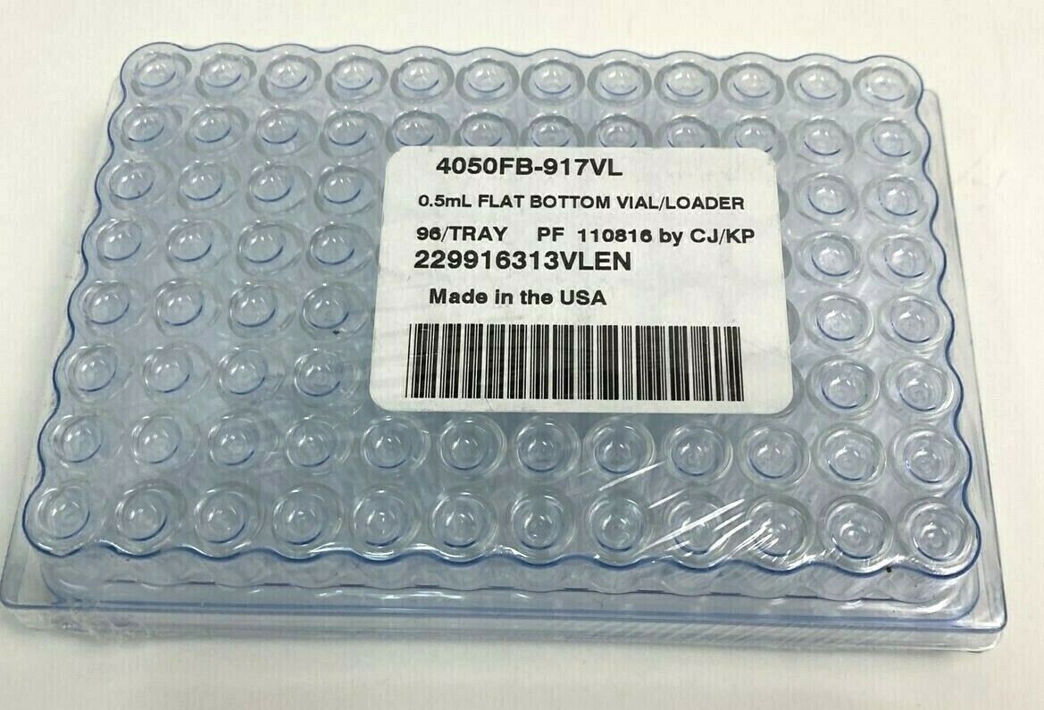 Biotech Glass Vial 0.5 ml Flat Bottom Total of 288 Vials