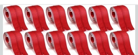 Tigeen 12 Roll Heavy Duty Zipper Door for Dust Barriers 7 ft x 3 Inch Self Adhes