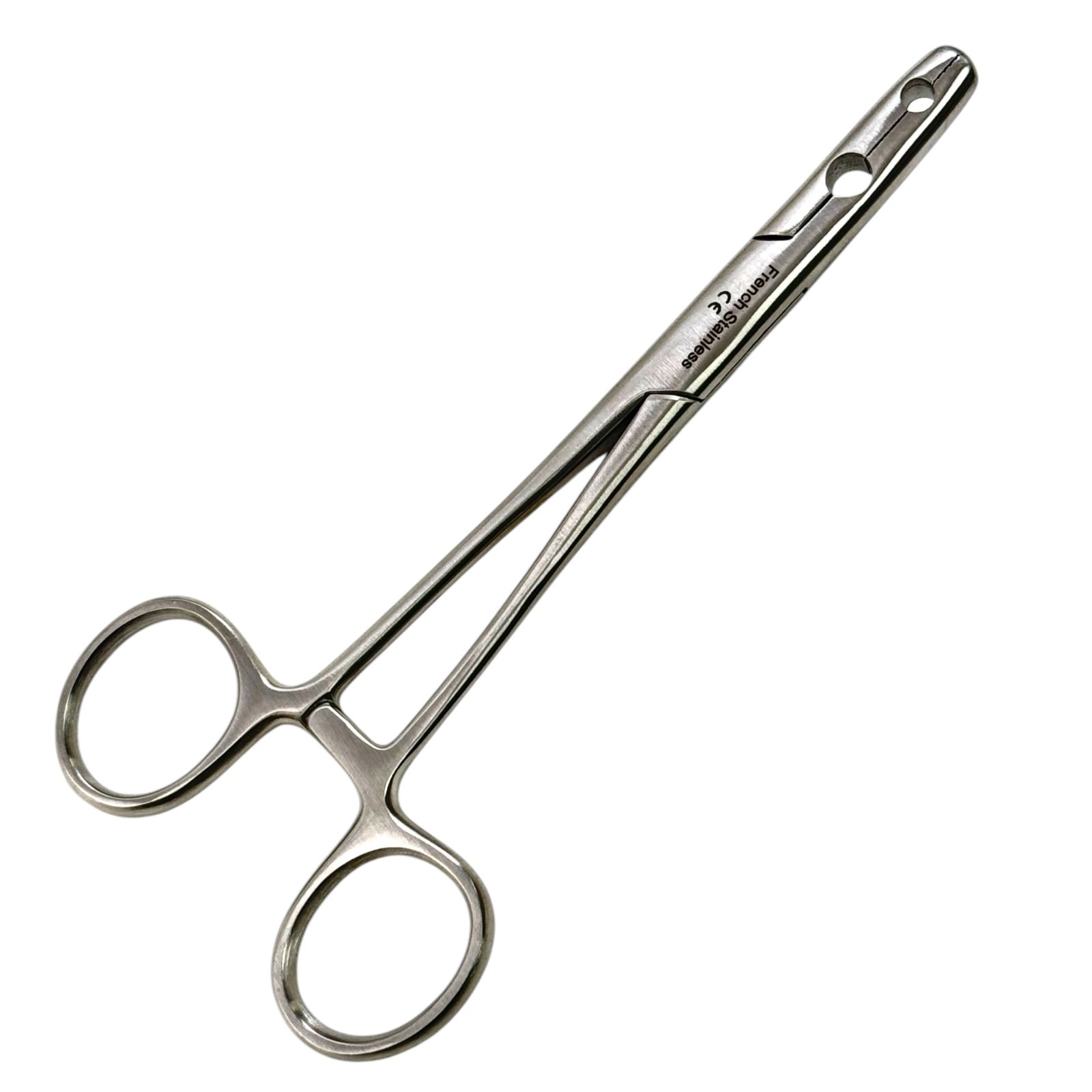 5.5″ Post Mortem Arterial Fixation Forceps, Fenestrated Serrated Jaws, Stainless