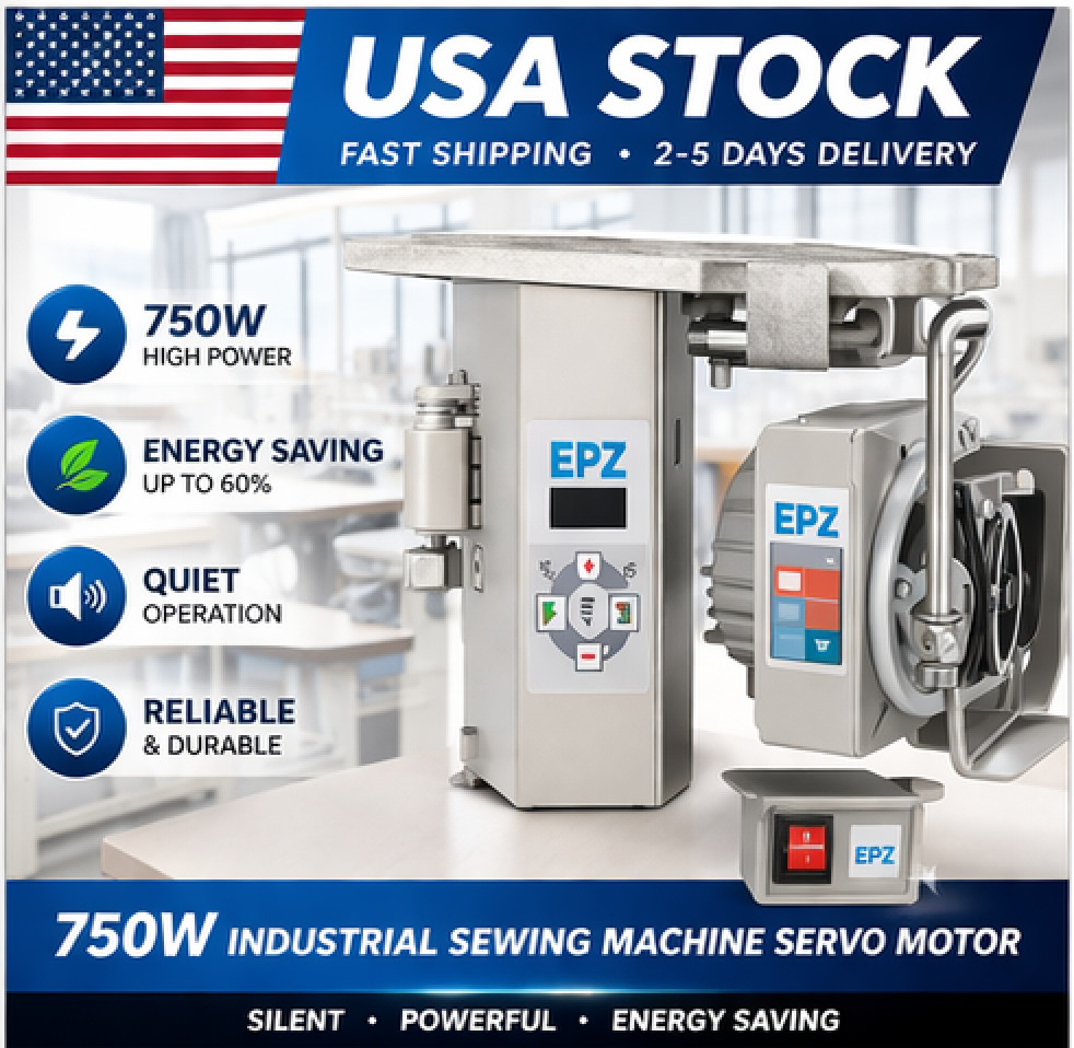 110V Servo Motor Industrial Sewing Machine Silent Energy Saving 450W-750W
