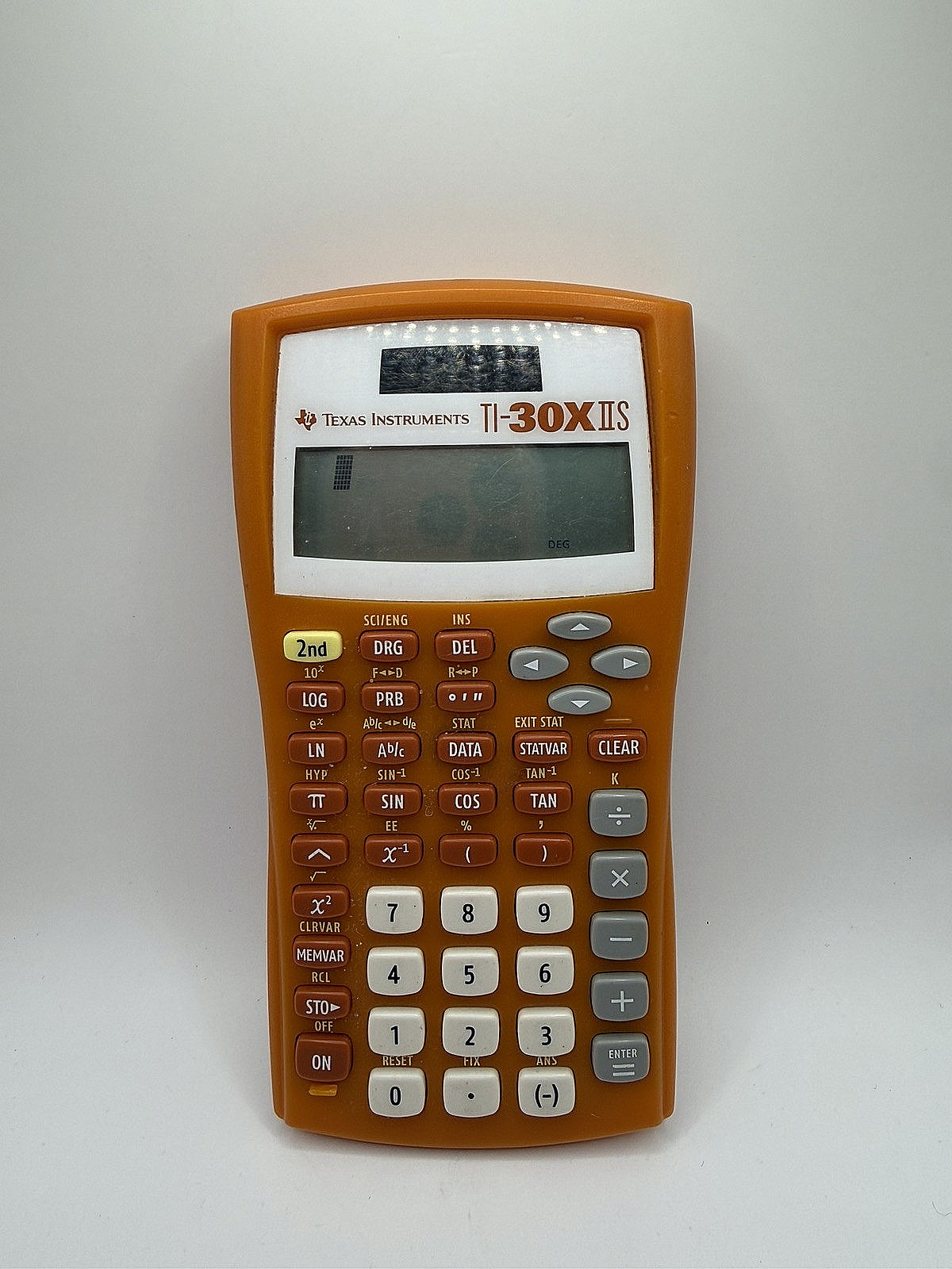 New Texas Instruments TI-30XIIS Scientific Calculator Orange without cover