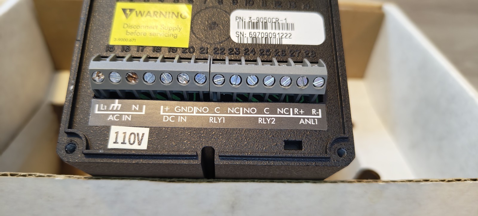 +GF+ SIGNET, CONDUCTIVITY/RESISTIVITY CONTROLLER MODLE# 3-9050CR-1
