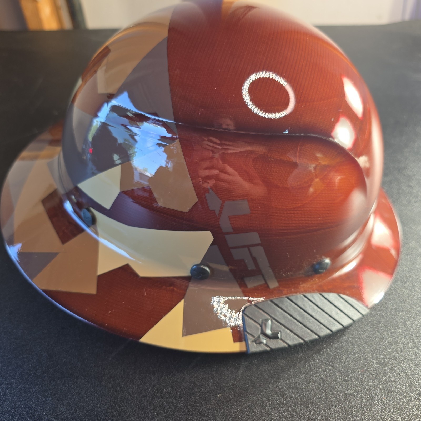 Lift Safety Dax Carbon Fiber Full Brim Hard Hat Brown Camo New