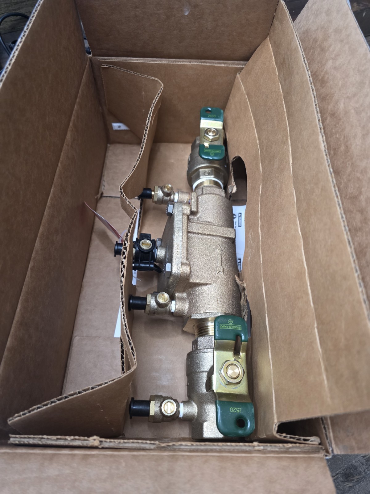 Watts 1” Bronze Double Check Valve Backflow Preventer 007M1-QT-FZ DAMAGE BOX