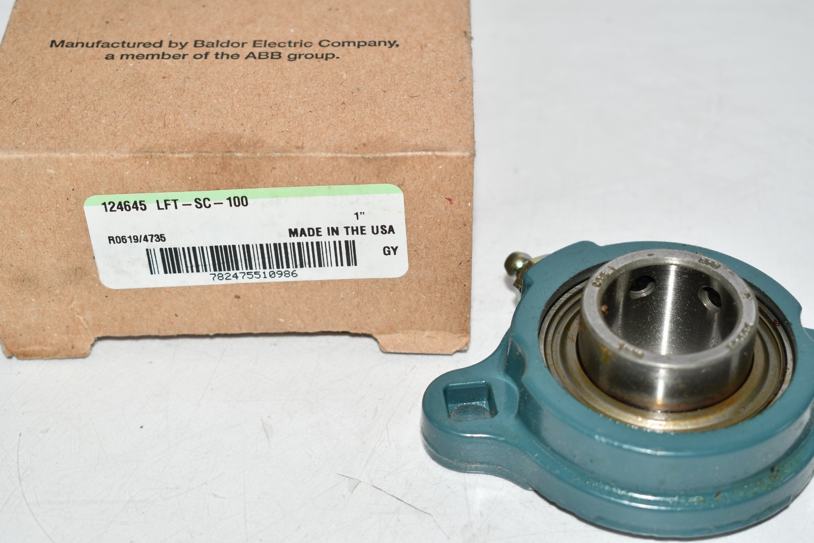 Dodge LFT-SC-100 Flange-Mount Ball Bearing Unit – 1 in Bore, 2-Bolt Flange Mount