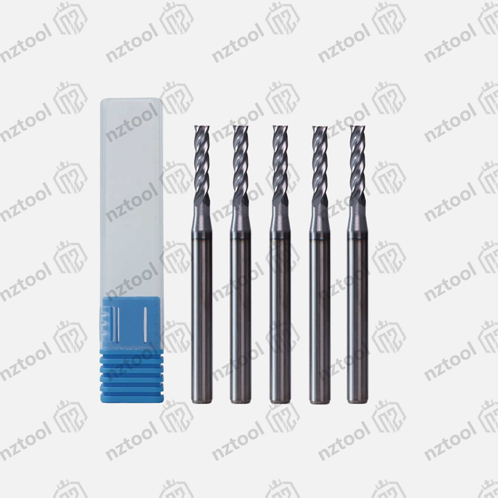 5 PCS 1/16″ 4 Flute 1-1/2″ Overall Length Carbide End Mill -AlTiN Coated USA