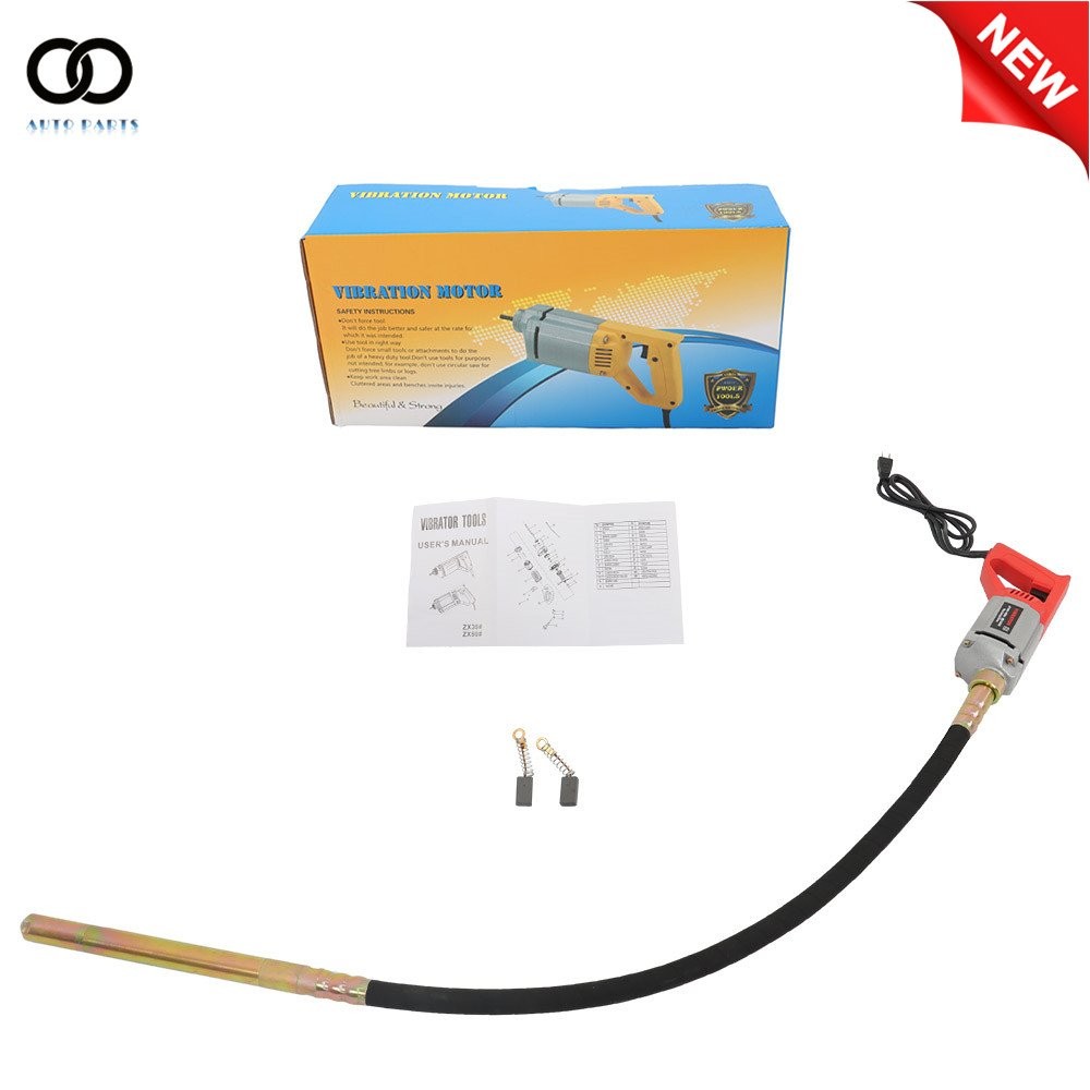 Power Concrete Vibrator Concrete Vibrabrater with 1.5m Copper Shaft 110V 1300W