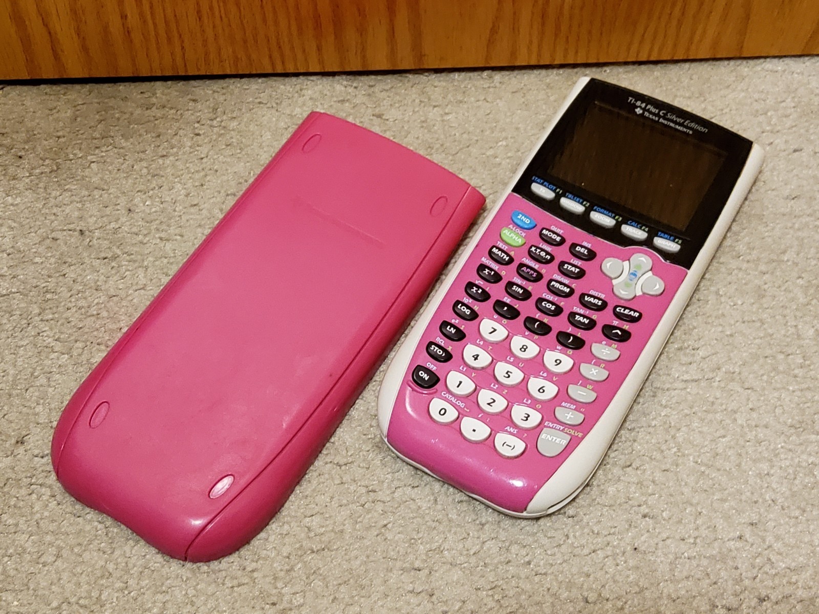 Texas Instruments TI-84 Plus C Silver Edition Graphing Calculator Pink TESTED