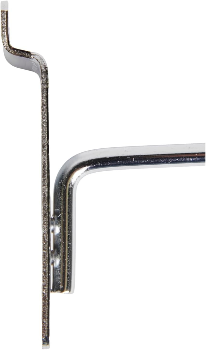 100 Chrome 12″ Slatwall Peg Hooks Slat Wall Retail Display 6 mm Diameter Tubing